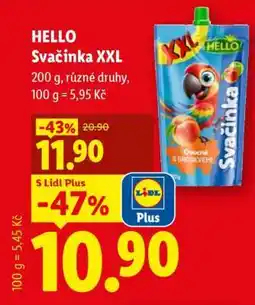 Lidl Hello Svačinka XXL nabídka