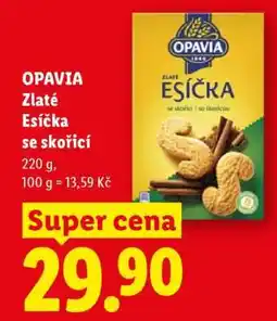 Lidl OPAVIA Zlaté Esíčka se skořicí nabídka