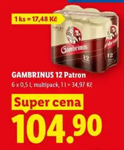 Lidl Gambrinus 12 patron nabídka