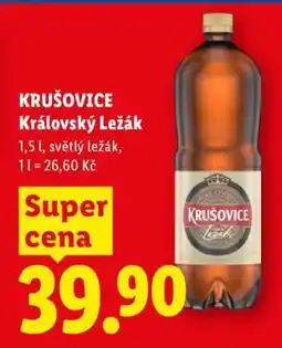 Lidl Krušovice Královský ležák nabídka