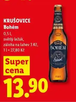 Lidl Krušovice Bohém nabídka