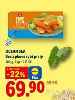 Lidl OCEAN SEA Bezlepkové rybí prsty nabídka