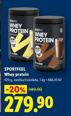 Lidl SPORTFEEL Whey protein nabídka