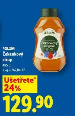 Lidl 4Slim čekankový sirup nabídka