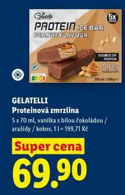 Lidl GELATELLI Proteinová zmrzlina nabídka