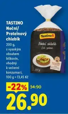 Lidl TASTINO Noční/Proteinový chlebík nabídka