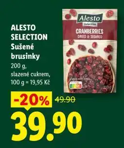 Lidl ALESTO SELECTION Sušené brusinky nabídka
