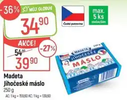 Globus Madeta Jihočeské máslo nabídka