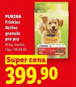 Lidl Purina FRISKIES ACTIVE GRANULE PRO PSY nabídka