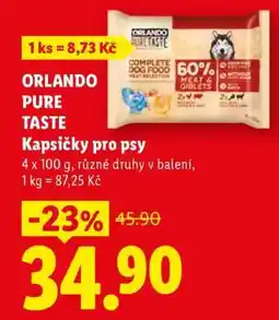 Lidl ORLANDO Pure Taste kapsičky pro psy nabídka