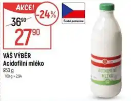 Globus VÁŠ VÝBĚR Acidofilní mléko nabídka