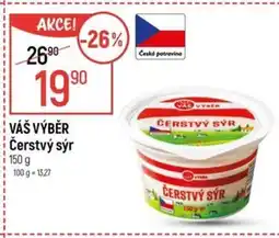Globus VÁŠ VÝBĚR Čerstvý sýr nabídka