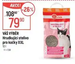 Globus VÁŠ VÝBĚR Hrudkující stelivo pro kočky XXL nabídka