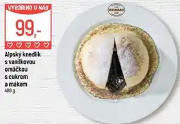 Globus Alpský knedlík s vanilkovou omáčkou s cukrem a mákem nabídka