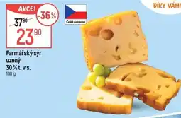 Globus Farmářský sýr uzený 30% t. vs. nabídka