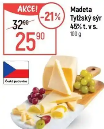 Globus Madeta Tylžský sýr 45% t.v s. nabídka