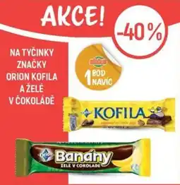 Globus Na tyčinky značky orion kofila a želé v čokoládě nabídka