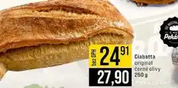 Jip Ciabatta original černé olivy nabídka