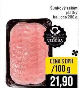 Jip Sunkový salám plátky 200 g 100g nabídka