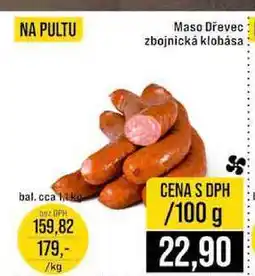 Jip Maso Dřevec zbojnická klobása bal. cca 1kg 100g nabídka