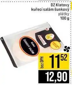 Jip DZ Klatovy kuřecí salám šunkový plátky nabídka