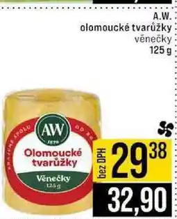 Jip A.W. olomoucké tvarůžky věnečky nabídka