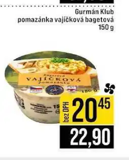 Jip Gurmán Klub pomazánka vajíčková bagetová nabídka