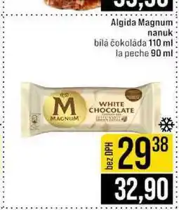 Jip Algida Magnum nanuk bílá čokoláda 110 ml la peche 90 ml nabídka