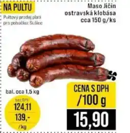 Jip Maso Jičín ostravská klobása nabídka