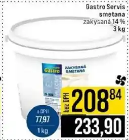Jip Gastro Servis smetana nabídka