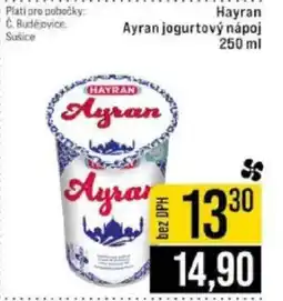 Jip Hayran Ayran jogurtový nápoj nabídka