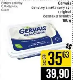 Jip Gervais čerstvý smetanový sýr nabídka