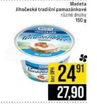 Jip Madeta Jihočeské tradiční pomazánkové nabídka