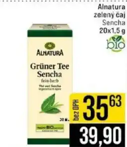 Jip Alnaturazelený čaj Sencha nabídka