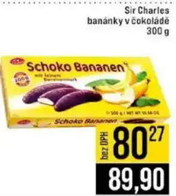 Jip Sir Charles banánky v čokoládě nabídka