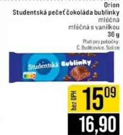 Jip Orion Studentská pečeť čokoláda bublinky nabídka