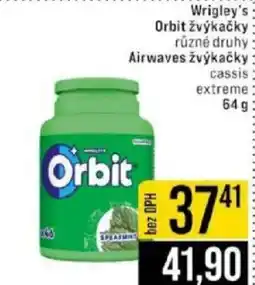 Jip Wrigley's Orbit žvýkačky nabídka