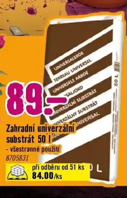 Hornbach Zahradní univerzální substrát nabídka