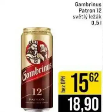 Jip Gambrinus Patron 12 světlý ležák nabídka