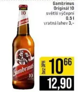 Jip Gambrinus Originál 10 světlé výčepní nabídka
