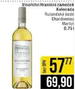 Jip Vinařství Hraniční zámeček Kolonáda nabídka