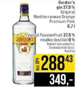 Jip Gordon's: gin 37,5% nabídka