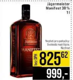 Jip Jägermeister Manifest 38% nabídka