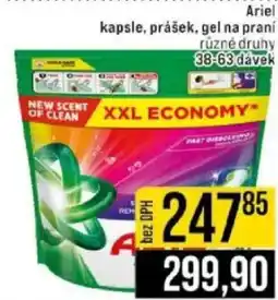 Jip Ariel kapsle, prášek, gel na praní nabídka