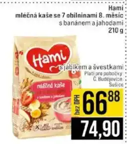 Jip Hami mléčná kaše se 7 obilninami 8. měsíc nabídka