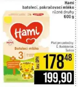 Jip Hami batolecí, pokračovací mléko nabídka