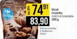 Jip Müsli Crunchy mléčná čokoláda nabídka