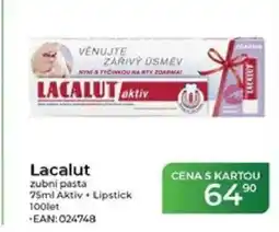 Tamda Foods Lacalut zubní pasta Aktiv Lipstick 100let nabídka