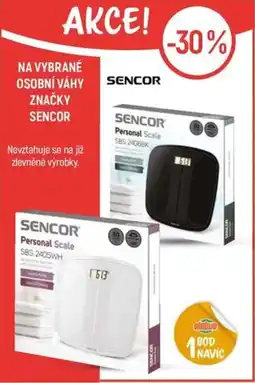 Globus Na vybrané osobní váhy značky Sencor nabídka