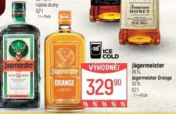 Globus Jägermeister 35% Jägermeister Orange 33% nabídka